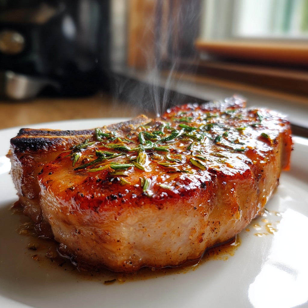 Fläskkotletter från luftfritösen saftiga – Klassisk svensk måltid: 15 min