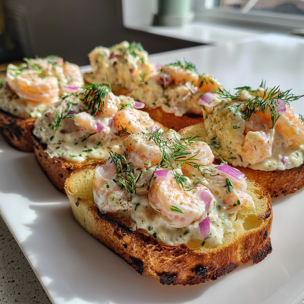 Hemlagad räkröra på toast: 5 minuters krispig lyxfrukost!