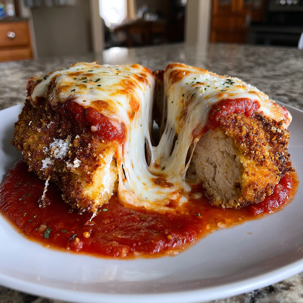 Italiensk kycklingparmigiana luftfritös: Perfekt på 20 minuter