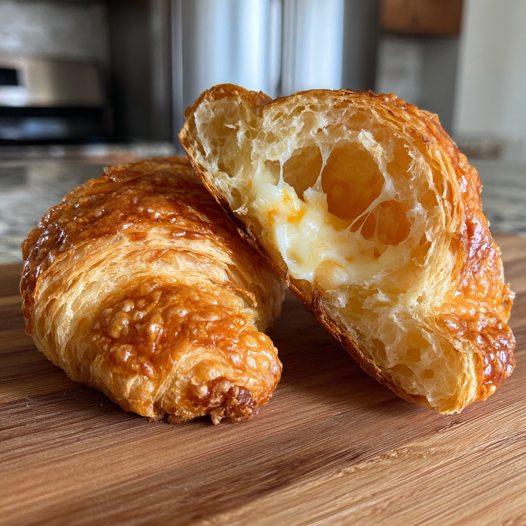 Ostcroissanter luftfritös fluffiga snabb frukost med 8 minuters krispighet